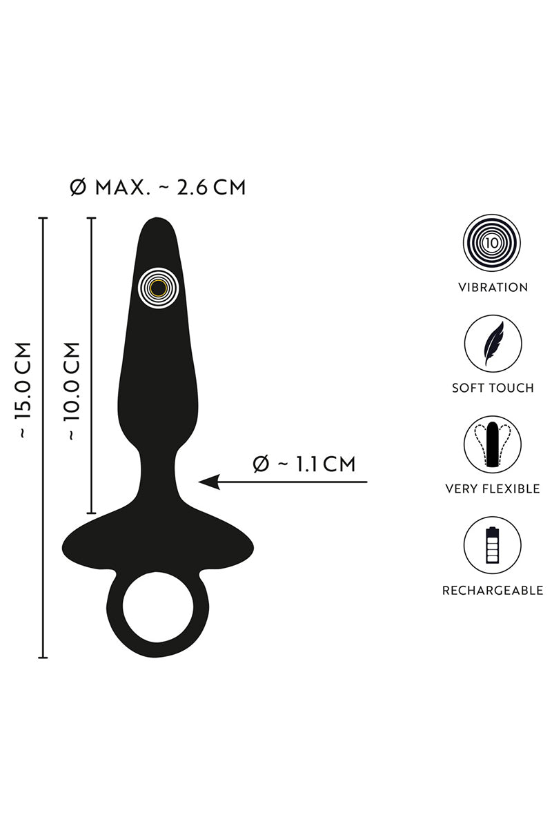 Plug anal vibrant flexible lisse pour débuter Anos