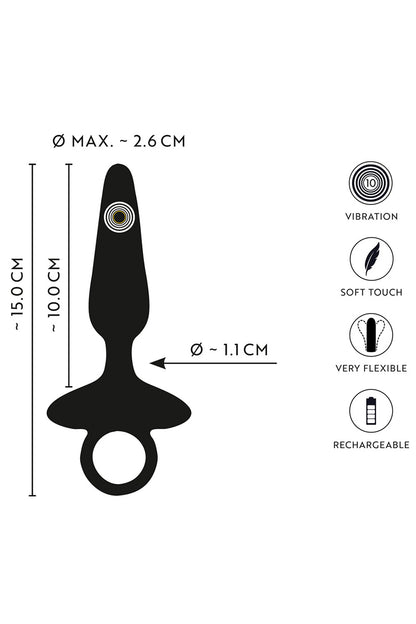 Plug anal vibrant flexible lisse pour débuter Anos