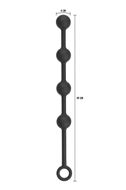 Chapelet anal en silicone diamètre 4 cm Extreme Hidden Desire