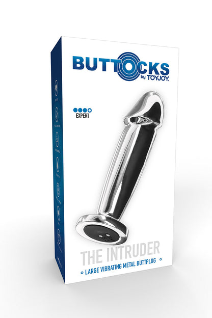 Plug anal vibrant en acier inoxydable The Intruder Toy Joy