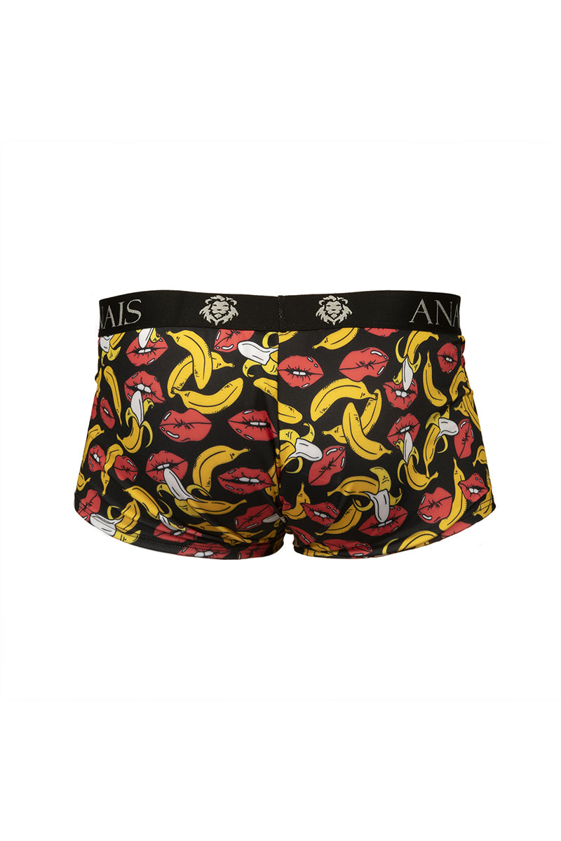 Boxer imprimé bananes et bouches Banana noir Anaïs for Men