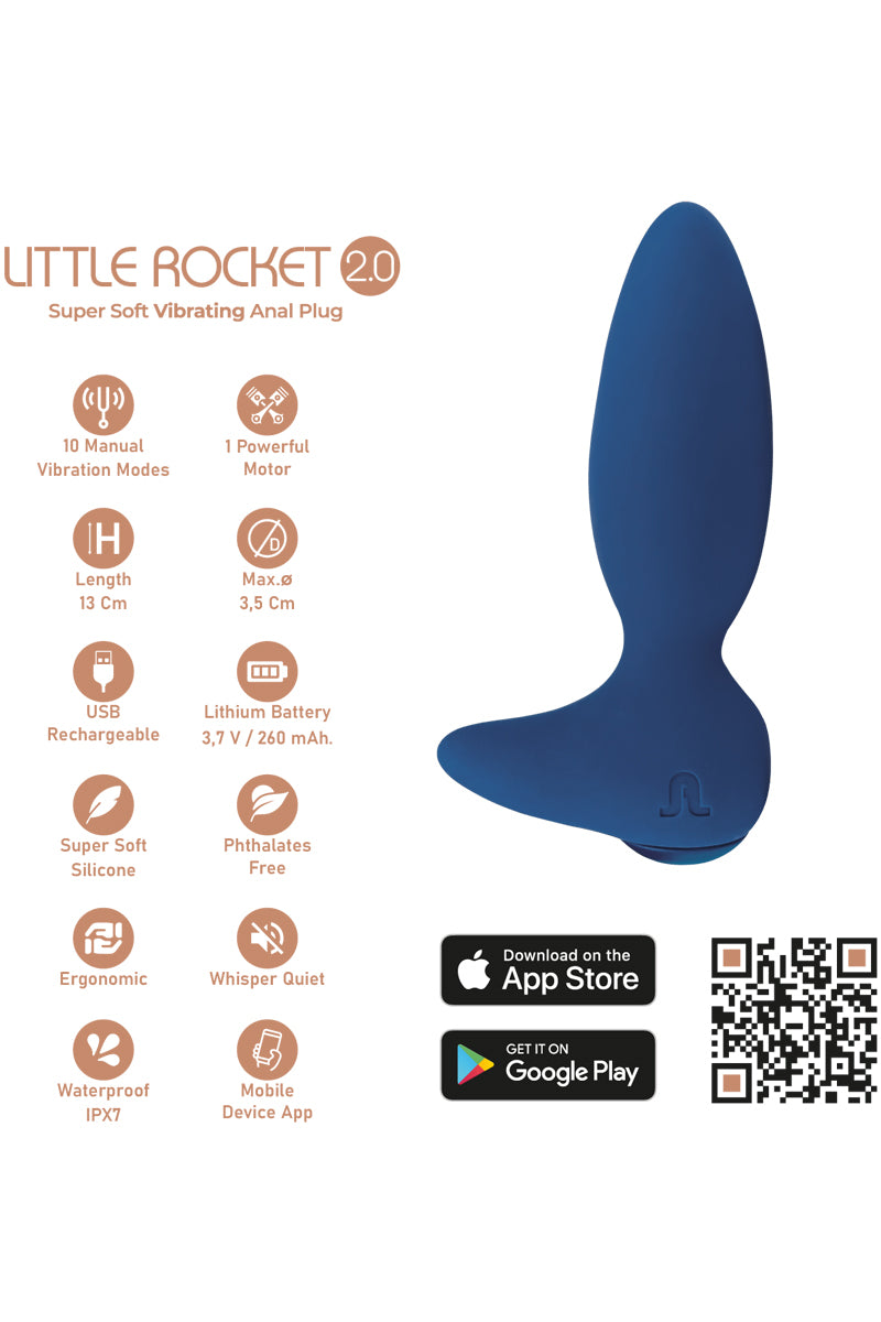 Plug anal vibrant connecté Little Rocket 2.0 Adrien Lastic