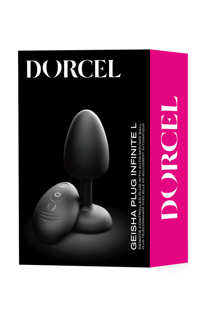 Plug anal vibrant télécommandé à bille Geisha Plug Infinite Dorcel
