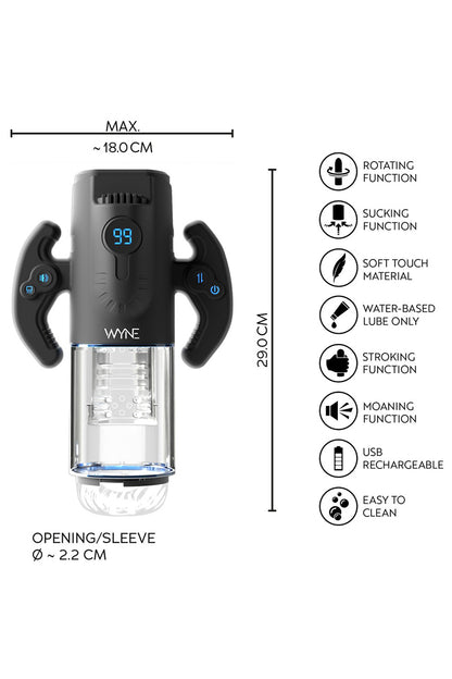 Masturbateur automatique 4 fonctions Premium n°11 WYNE