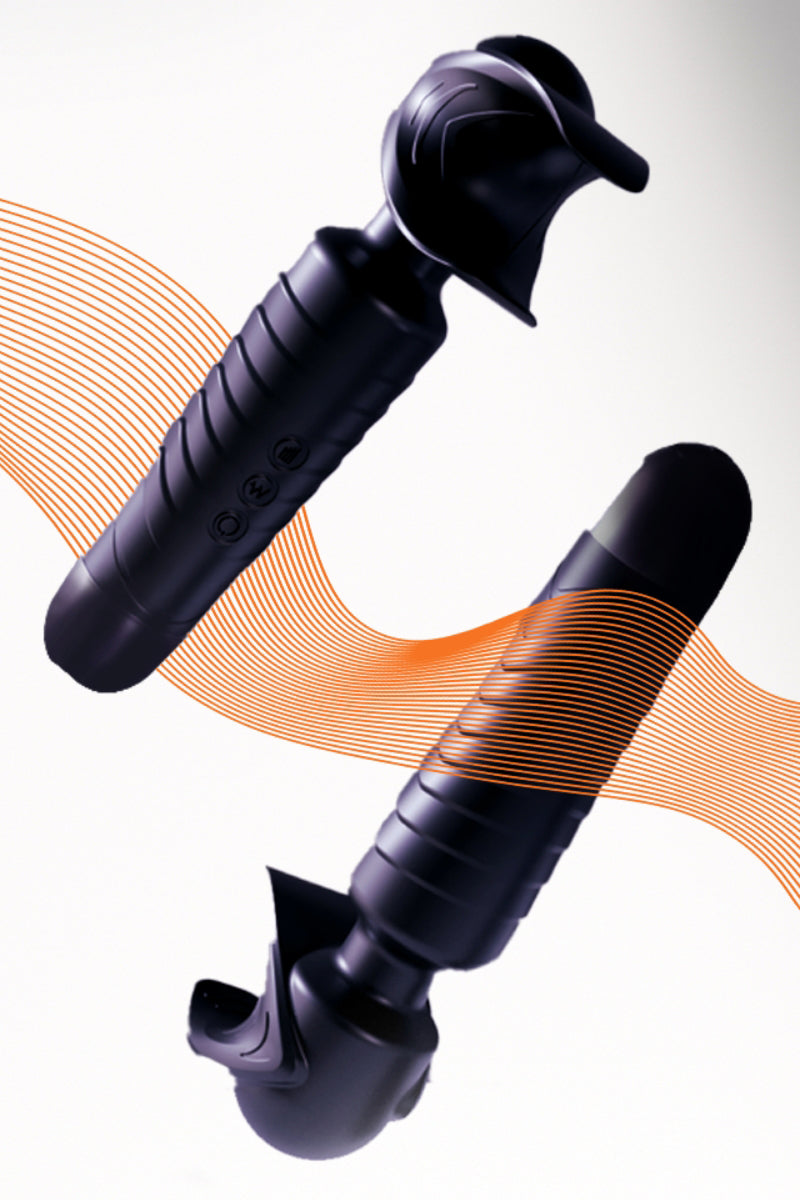 Masturbateur vibrant wand Man Wand Evo Black Plum Manwan