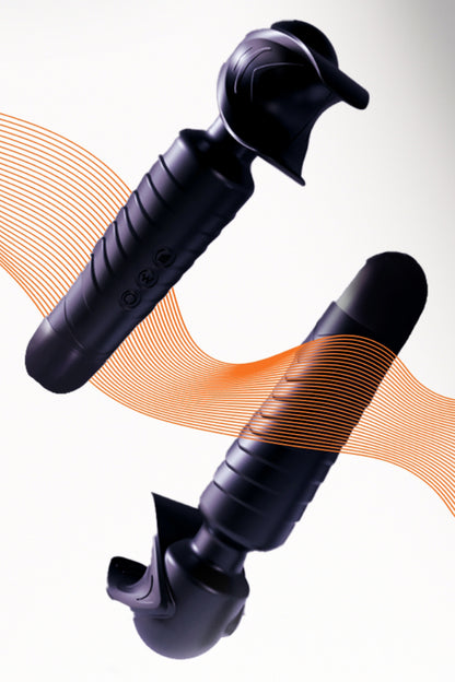 Masturbateur vibrant wand Man Wand Evo Black Plum Manwan