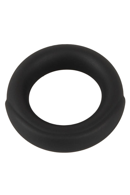 Cockring pénien minimaliste en silicone liquide noir Erecto
