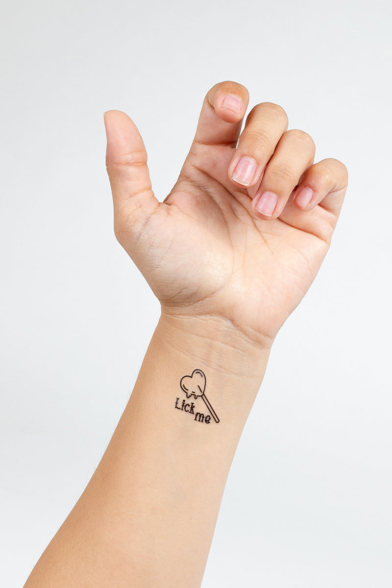 Lot de 10 tatouages temporaires Candy Collection Secret Play