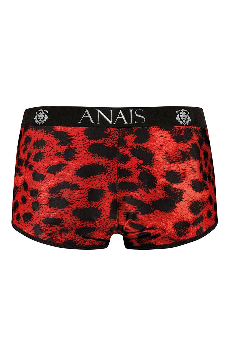 Boxer homme motif animal rouge et noir Savage Anaïs for Men