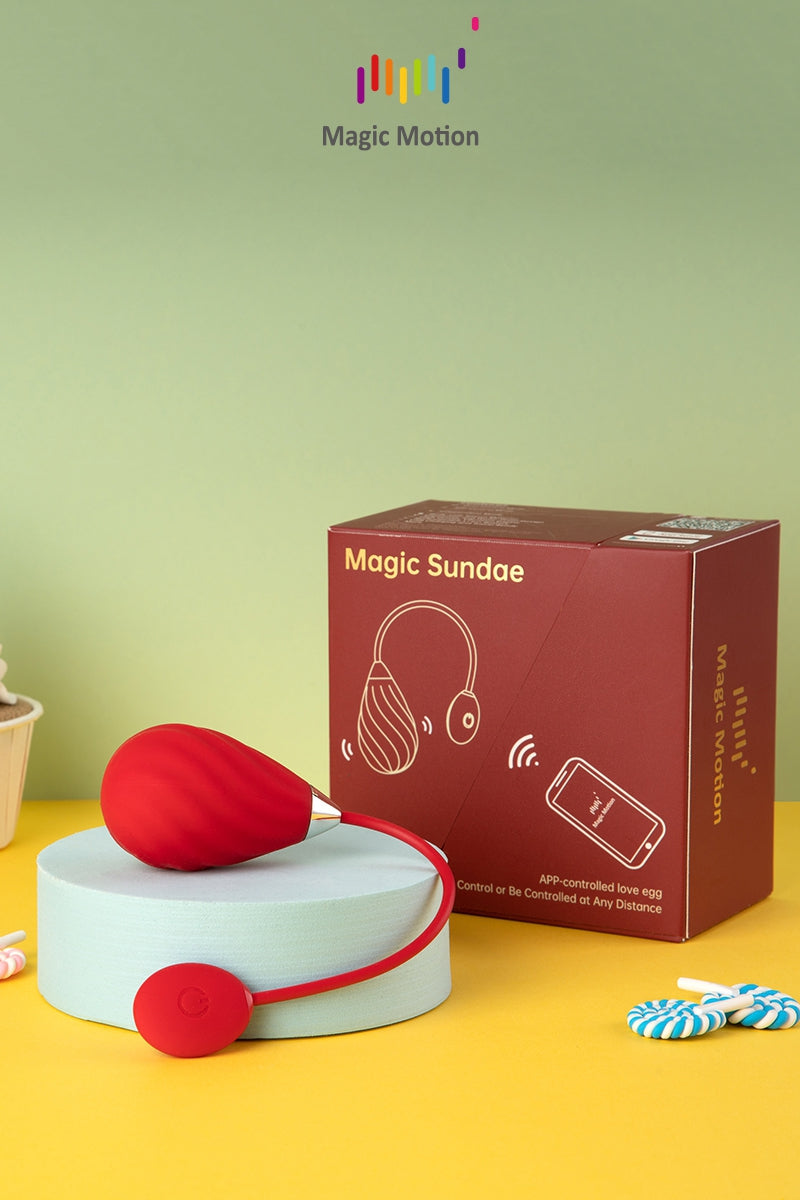 Œuf vibrant connecté Magic Sundae rouge Magic Motion
