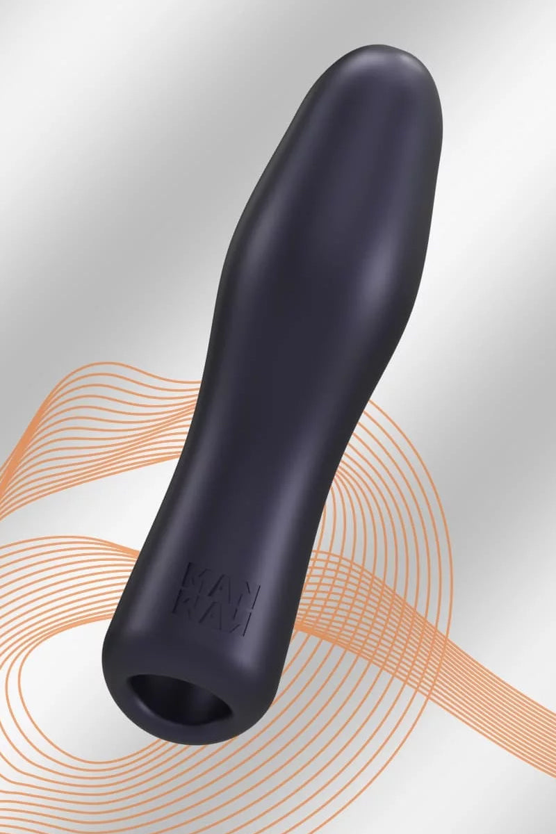 Gaine de pénis 3 en 1 silicone liquide Ryzer Black Plum Manwan