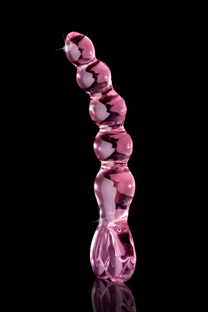 Gode en verre perlé et courbé n° 43 Icicles