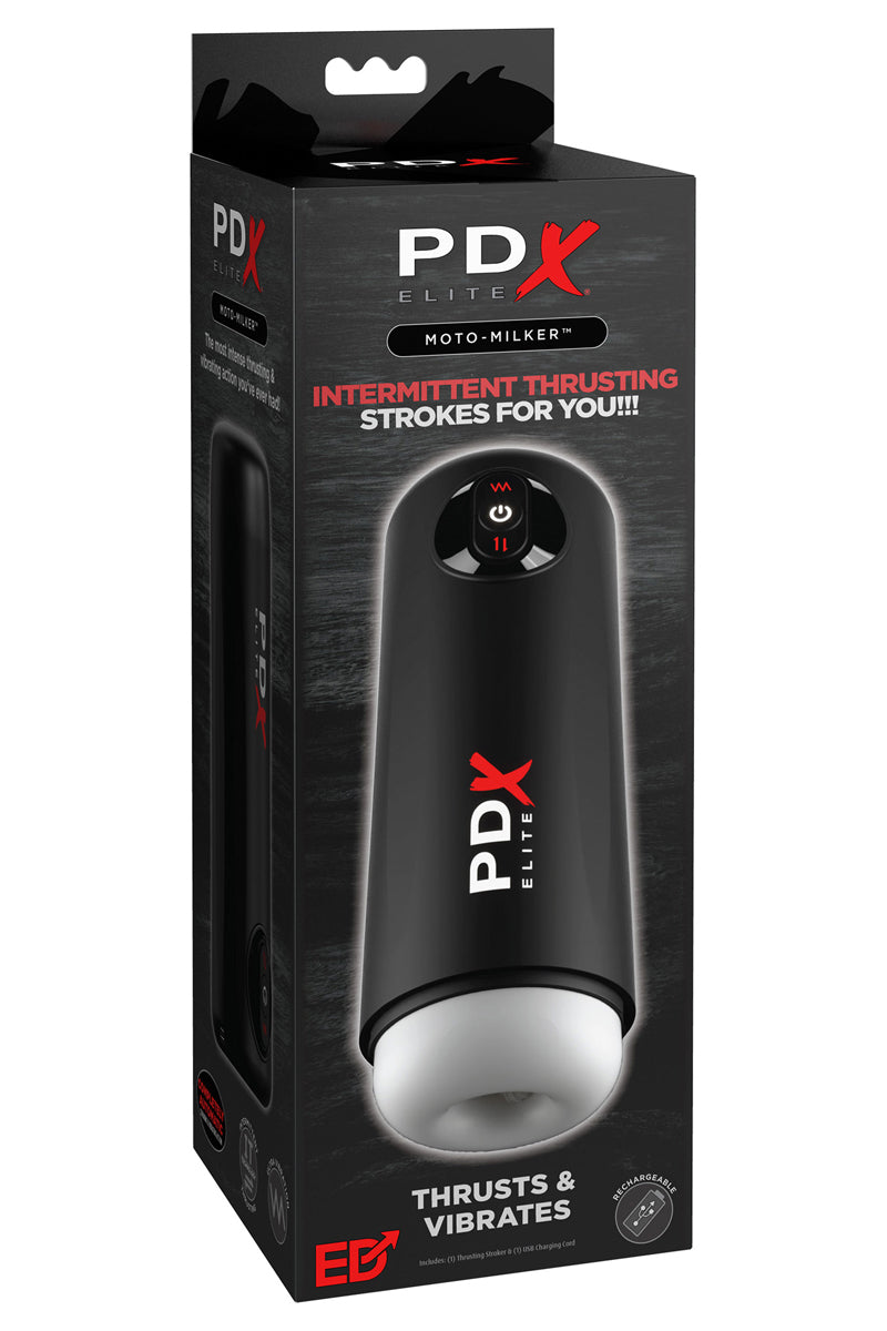 Masturbateur va-et-vient vibrant PDX Elite Moto Milker Pipedream