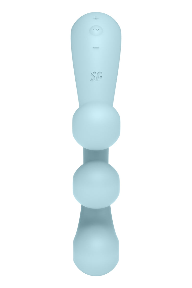 Multi-Vibromasseur étanche IPX7 Satisfyer Tri Ball 2 bleu chez LollyDoll