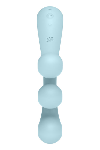 Multi-Vibromasseur étanche IPX7 Satisfyer Tri Ball 2 bleu chez LollyDoll