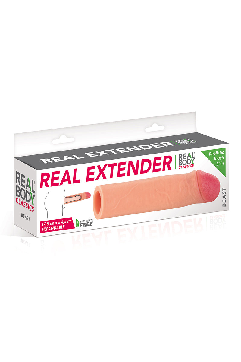 Gaine d’extension de pénis réaliste Beast Real Body