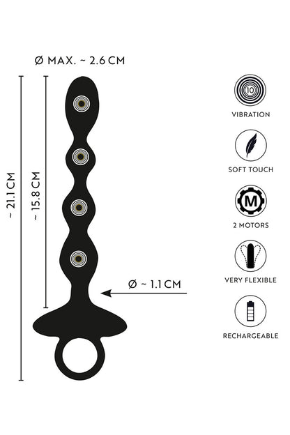 Chaîne anale vibrante rechargeable Jumping Vibrations Anos