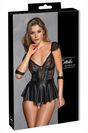 Ensemble 3 pièces lingerie Fetish · Cotelli Bondage · vue 3