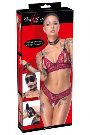 Ensemble 7 pièces Fetish SM noir · Bad Kitty · vue 3