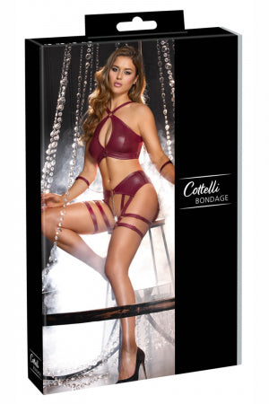 Ensemble BDSM bordeaux · Cotelli Bondage · vue 3