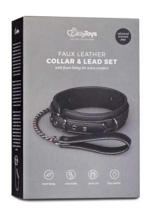 Collier fétichiste et laisse · Easytoys Fetish Collection · vue 3