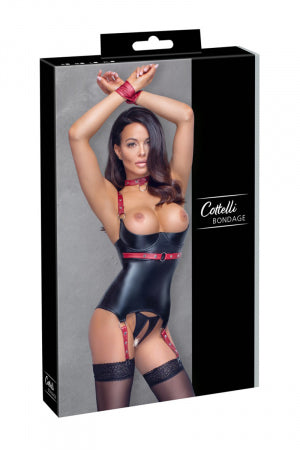 Ensemble ouvert avec collier et menottes · Cotelli Bondage · vue 3