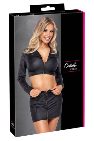 Ensemble top et jupe courte noir Cottelli PARTY · Cotelli Lingerie · vue 3