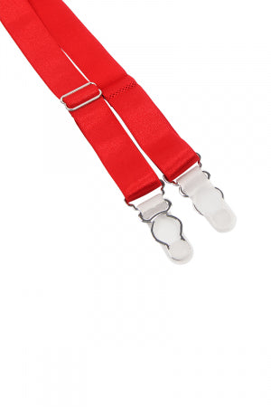 Porte-jarretelles et string Rouge · Litolu Lingerie · vue 3