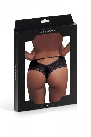 Tanga noir dentelle · Paris Hollywood · vue 3