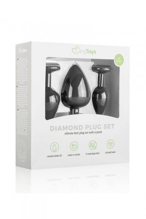 Kit entrainement 3 Butt plugs noir Easy Toys · EasyToys · vue 3
