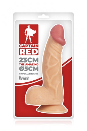 Gode Amazing 23 x 5 cm · Captain red · vue 3
