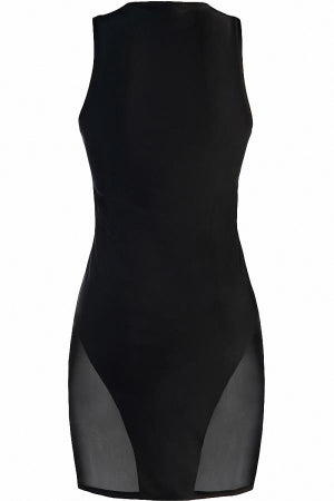 Robe moulante noire · Axami · vue 3