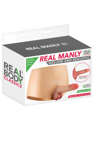 Culotte avec gode réaliste creux · Real Body · vue 3
