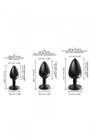 Plug anal en métal Onix Plug S · Dorcel · vue 3