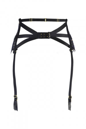 Porte-jarretelles dentelle Noir · Axami · vue 3