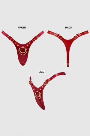 Harnais Fabulous rouge vernis Strap On Me · Strap-on-Me · vue 3