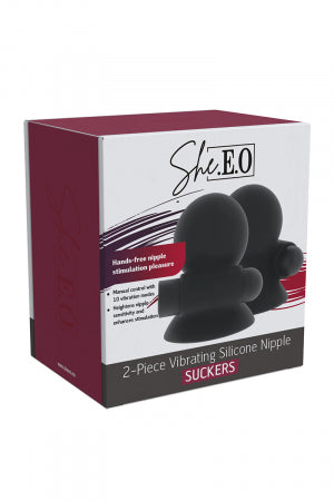 Suceurs de mamelons vibrants en silicone She E-O