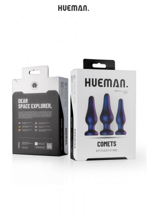 Kit 3 plugs anal Comet · Hueman · vue 3