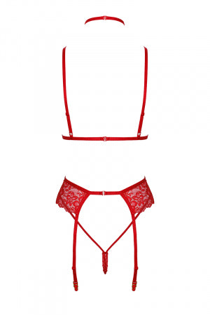Ensemble 5 pièces Bondage Red Lace Kiss 243 · Kissable · vue 3