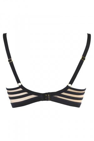 Soutien-gorge tulle noir · Axami · vue 3