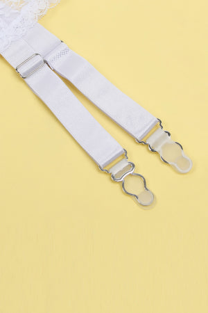 Porte-jarretelles et string Blanc · Litolu Lingerie · vue 3