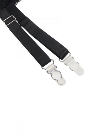 Porte-jarretelles et string Noir · Litolu Lingerie · vue 3