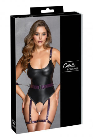 Body à jarretelles ouvert avec menottes Cottelli Bondage · Cotelli Bondage · vue 3
