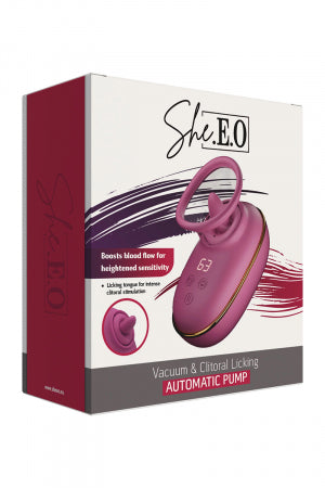 Pompe clitoridienne avec léchage et vibrations · She.E.O · vue 3