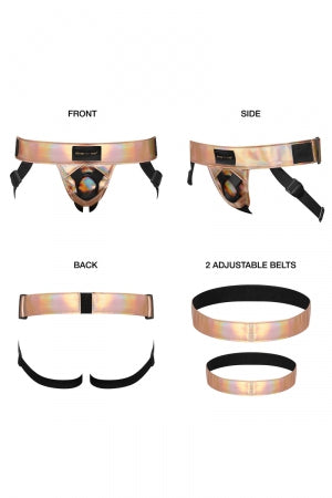 Harnais Curious holographique rose gold Strap On Me · Strap-on-Me · vue 3