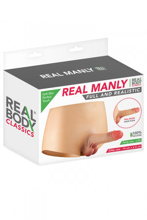Culotte avec gode réaliste plein · Real Body · vue 3