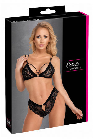 Ensemble coquin noir 2 pièces Cottelli Lingerie · Cotelli Lingerie · vue 3