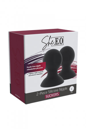 Suceurs de mamelons en silicone souple She E-O