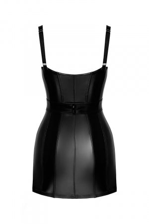 Mini robe Starlet avec anneau wetlook · Noir Handmade · vue 3