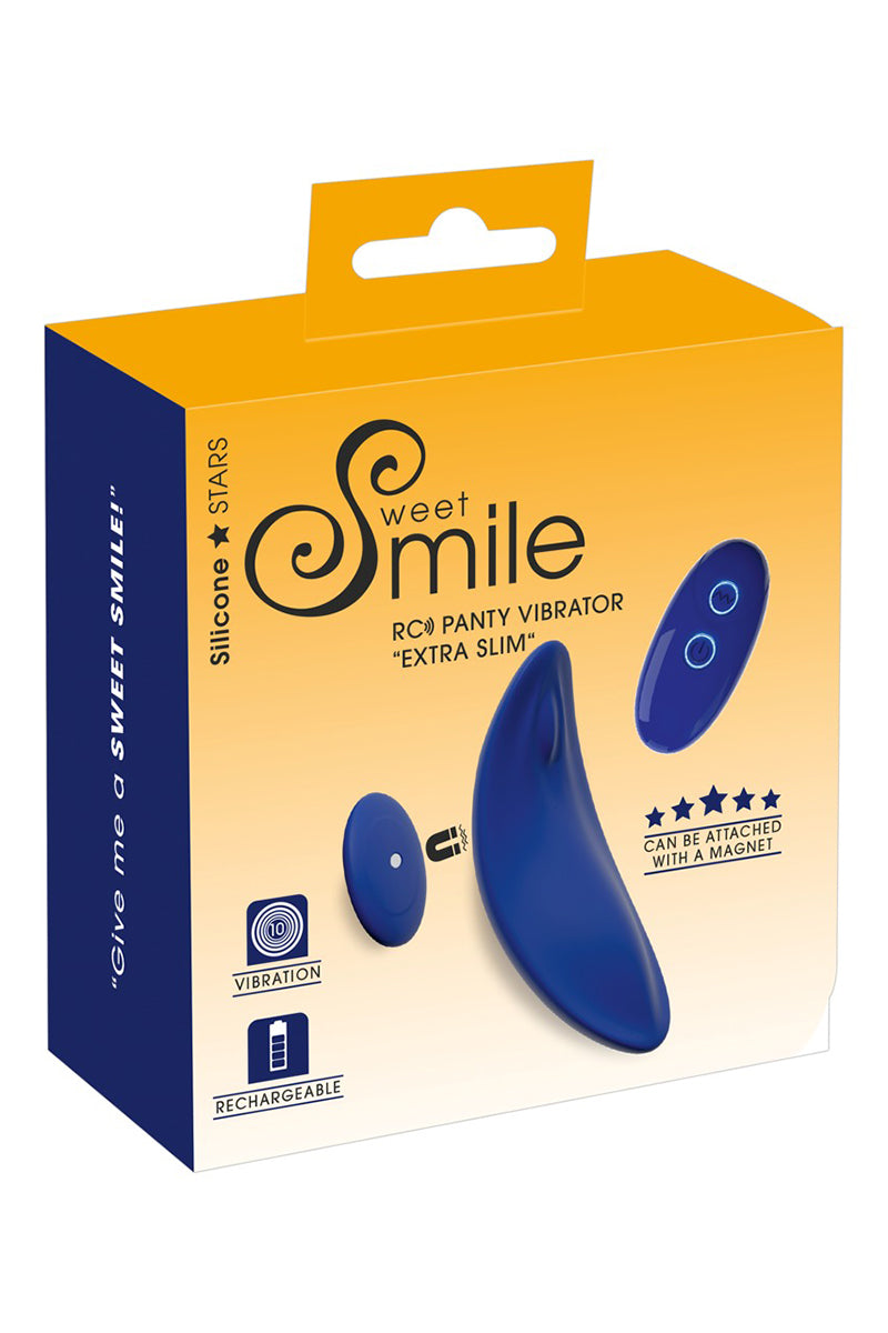 Vibro de culotte télécommandé ultra fin Extra Slim Sweet Smile